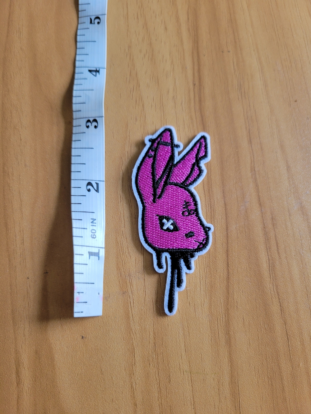 🧋NEW🧋Hot Pink Bunny Patch Iron-On Sew-On Accessory